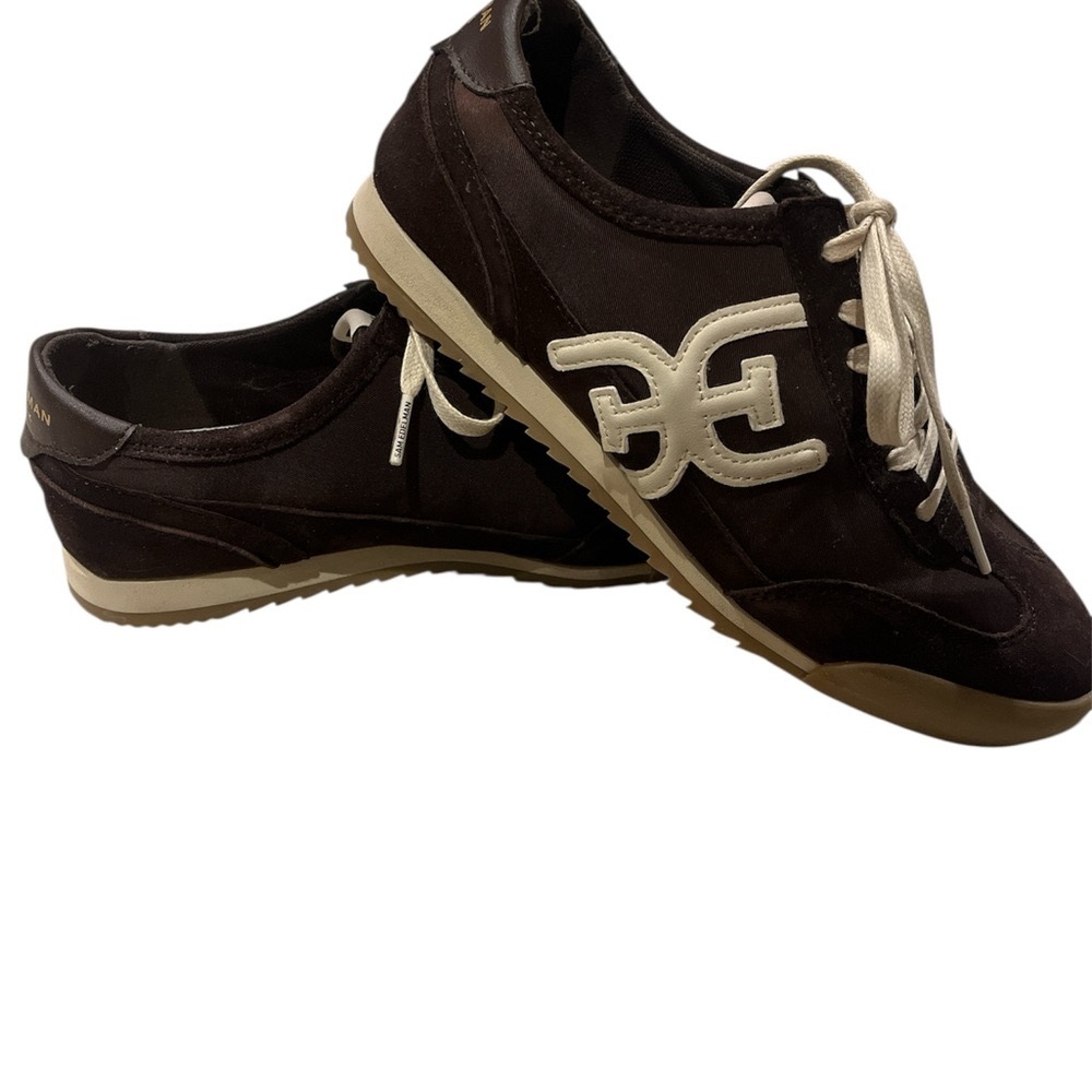 Sam Edelman Brown and White Sneakers Retro Style
